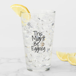 Dit kan Eggnog zijn – leuk vakantieontwerp Glas
