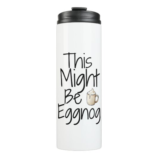 Dit kan Eggnog zijn – leuk vakantieontwerp Thermosbeker (Voorkant)