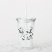 Dit kan wodka grappige Drink Humor zijn Acryl Drinkbeker (Voorkant)