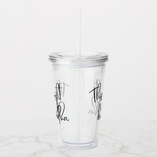 Dit kan wodka grappige Drink Humor zijn Acryl Drinkbeker (Rechts)