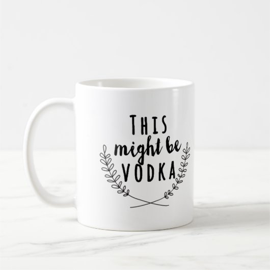 Dit kan wodka-mok zijn, koffie-mok koffiemok (Links)