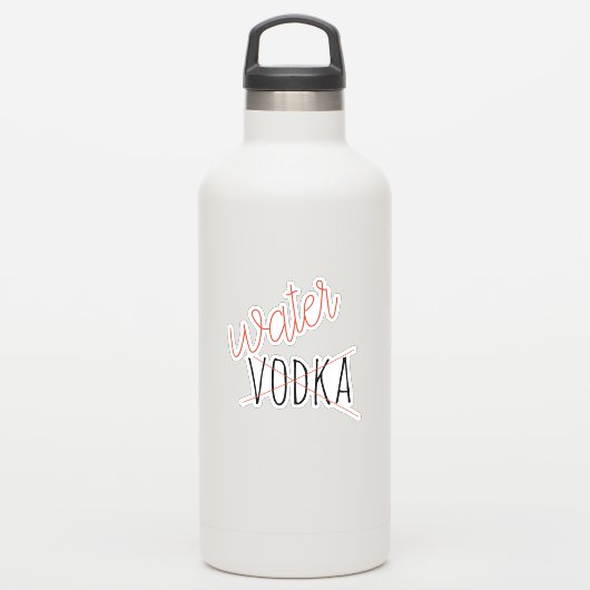 Dit kan wodka waterfles grappig zijn sticker (Waterfles)