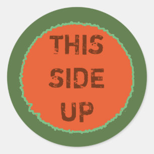 DIT KANT-EN-KLARE VERPAKKINGSLABEL RONDE STICKER