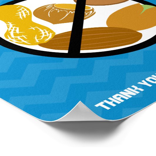 Dit kasteel is Nut Free Guard door Knight Poster (Hoek)