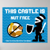 Dit kasteel is Nut Free Guard door Knight Poster (Voorkant)