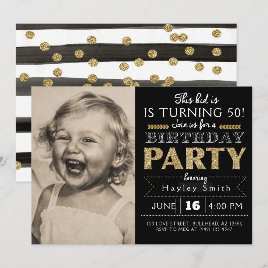 Dit Kind draait OM HET EVEN WELKE AGE Adult Photo  Kaart (Voorkant / Achterkant)