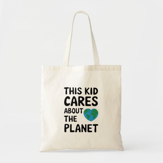 Dit Kind geeft om de planeet Tote Bag (Voorkant)