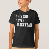 Dit Kind houdt van basketballiefhebbers T-shirt (Voorkant)