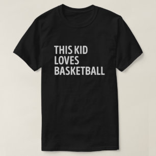 Dit Kind houdt van basketbalspeler T-shirt