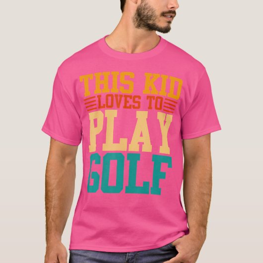 Dit Kind houdt van golfen T-shirt (Voorkant)