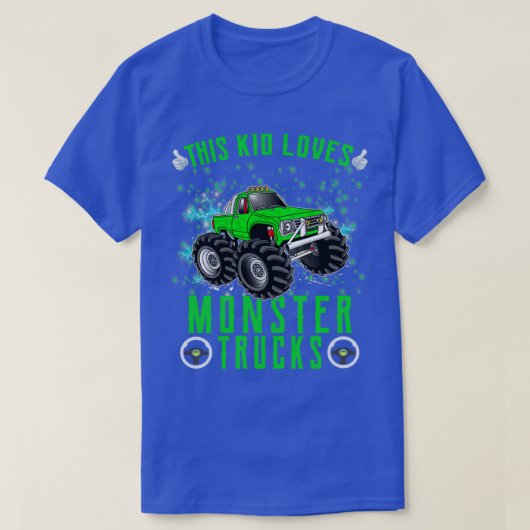 Dit Kind houdt van Monster Trucks Boys and Girls G T-shirt (Design voorkant)