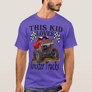 Dit Kind houdt van Monster Trucks Boys Girls T-shirt