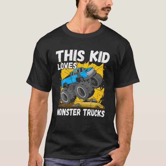 Dit Kind houdt van Monster Trucks T-shirt (Voorkant)