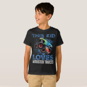 Dit Kind houdt van Monster Trucks T-shirt (Voorkant volledig)