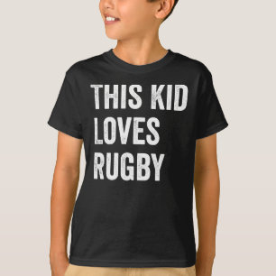 Dit Kind houdt van rugbyliefhebbers T-shirt