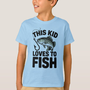 Dit kind houdt van vissen Vissen Kinderen Visser T-shirt