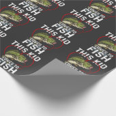 Dit Kind houdt van vissen Vist kinderen Cadeaupapier (Hoek)