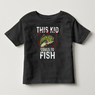 Dit Kind houdt van vissen Vist kinderen Kinder Shirts
