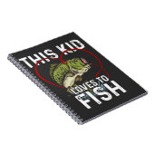 Dit Kind houdt van vissen Vist kinderen Notitieboek (Rechterzijde)