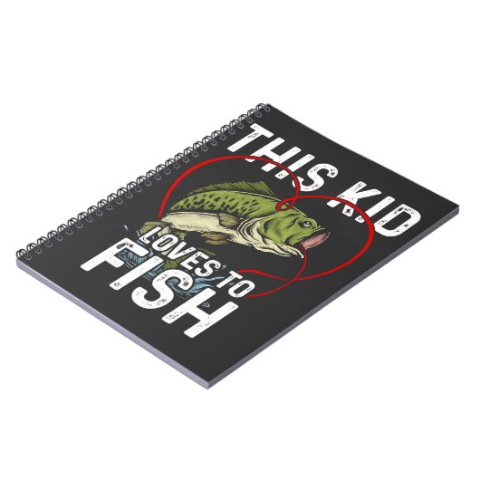 Dit Kind houdt van vissen Vist kinderen Notitieboek (Linkerzijde)