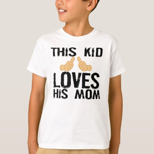 DIT KIND HOUDT VAN ZIJN MOM T-SHIRT (Voorkant)