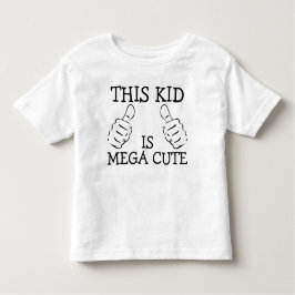 Dit Kind is mega Schattige gepersonaliseerd Kinder Shirts