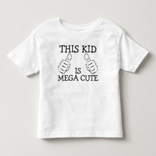 Dit Kind is mega Schattige gepersonaliseerd Kinder Shirts