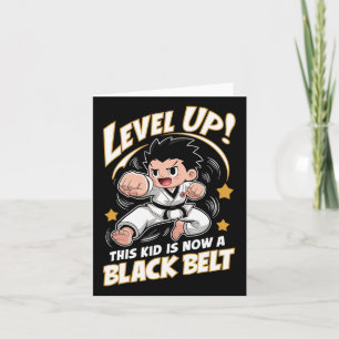 Dit Kind is nu een Black Belt Karate Hapkido Award Kaart