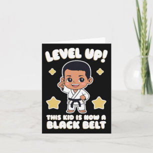 Dit Kind is nu een Black Belt Karate Hapkido Award Kaart