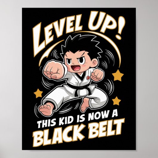 Dit Kind is nu een Black Belt Karate Hapkido Award Poster (Voorkant)