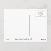 Dit kind is wild. briefkaart (Achterkant)