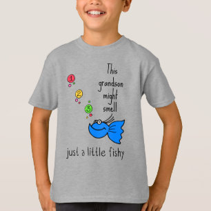 Dit kind kan een beetje visblauw zijn. t-shirt