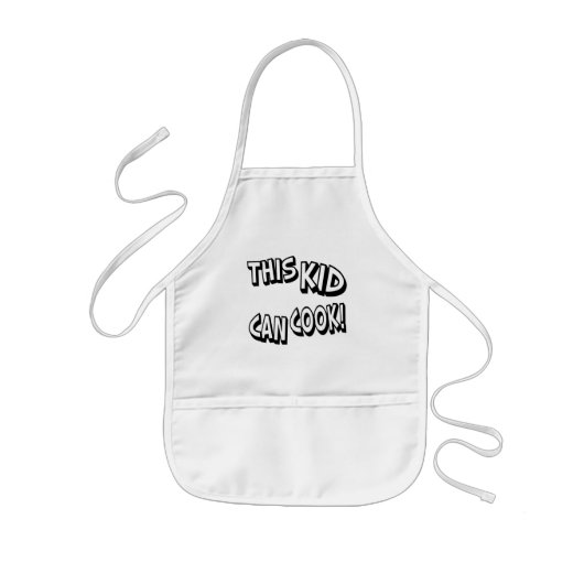 Dit kind kan koken kinder schort (Voorkant)
