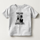 DIT KIND LIGT VAN DE KATTEN KAT TODDLER T-SHIRTS (Voorkant)