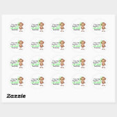 Dit Kind ondersteunt het bewustzijn van de ziekte  Ronde Sticker (Vel)