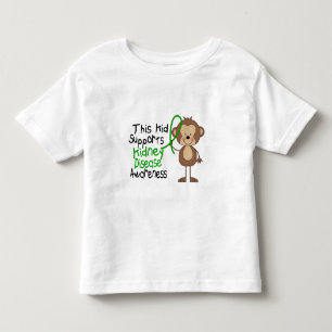 Dit Kind ondersteunt het bewustzijn van nierziekte Kinder Shirts
