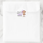 Dit Kind ondersteunt iepilepsiebewustzijn Ronde Sticker (Tas)