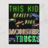 Dit Kind scoort echt Monster Trucks Briefkaart (Voorkant)