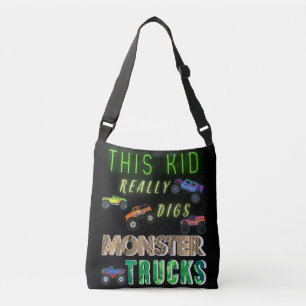 Dit Kind scoort echt Monster Trucks Crossbody Tas