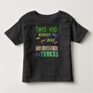 Dit Kind scoort echt Monster Trucks Kinder Shirts