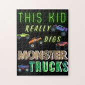 Dit Kind scoort echt Monster Trucks Legpuzzel (Verticaal)