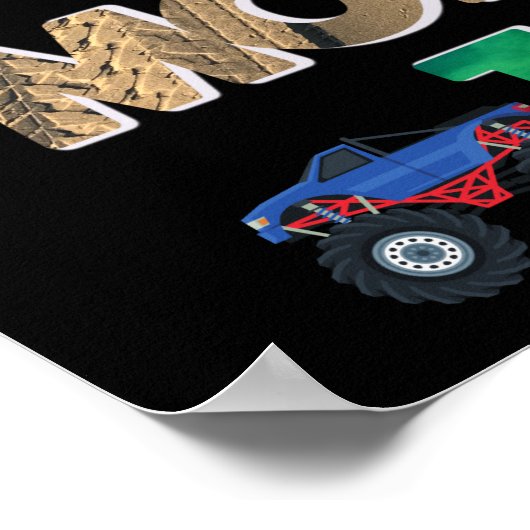 Dit Kind scoort echt Monster Trucks Poster (Hoek)