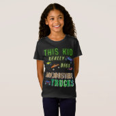 Dit Kind scoort echt Monster Trucks T-shirt (Voorkant volledig)