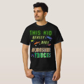 Dit Kind scoort echt Monster Trucks T-shirt (Voorkant volledig)