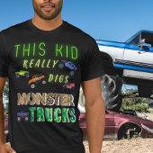Dit Kind scoort echt Monster Trucks T-shirt