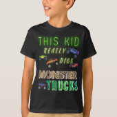 Dit Kind scoort echt Monster Trucks T-shirt (Voorkant)