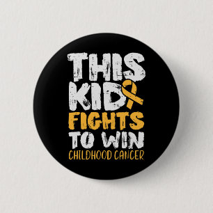Dit Kind vecht ervoor om kinderkanker te winnen Ronde Button 5,7 Cm