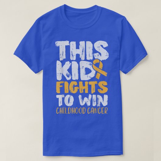 Dit Kind vecht ervoor om kinderkanker te winnen T-shirt (Design voorkant)