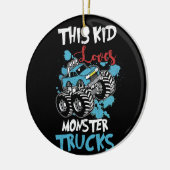 Dit Kind verliest het T-shirt van Monster Trucks Keramisch Ornament (Links)