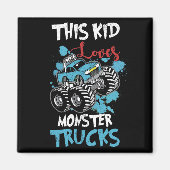 Dit Kind verliest het T-shirt van Monster Trucks Magneet (Voorkant)